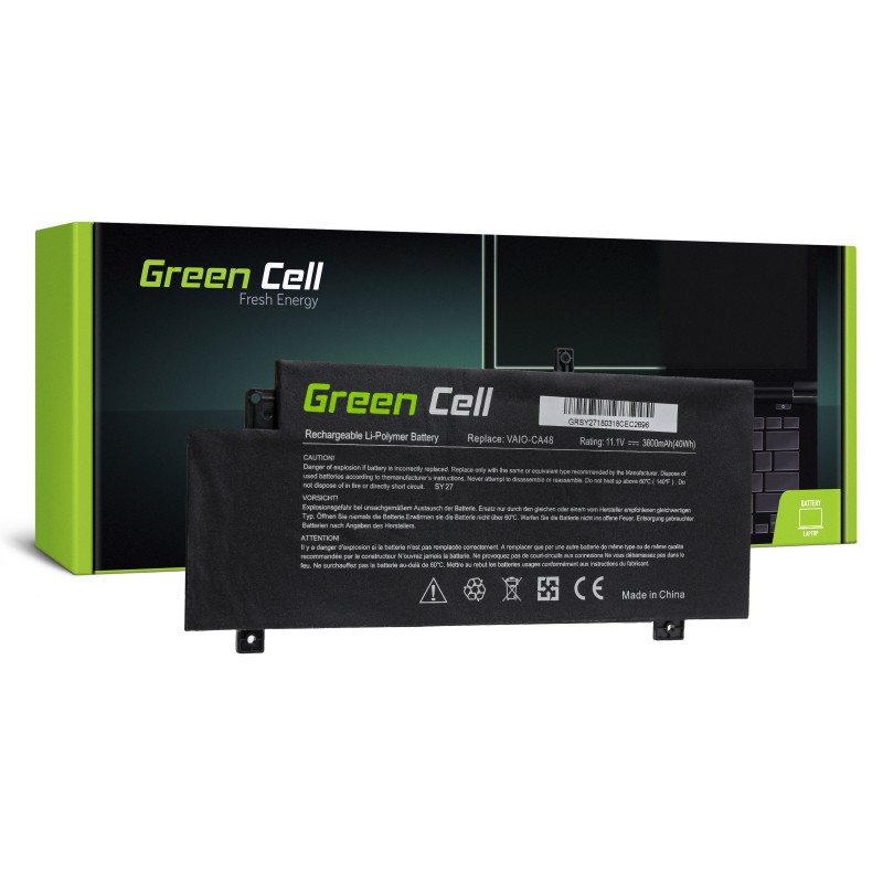 Green Cell Bateria do Sony Vaio Fit 15 SVF15A / 11,1V 3600mAh