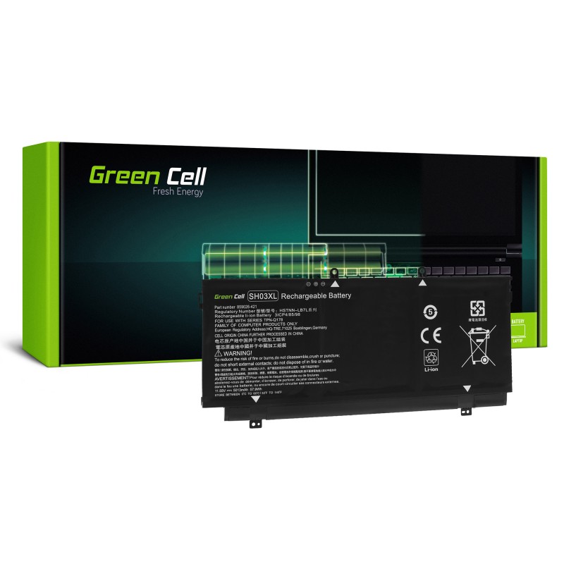 Bateria Green Cell SH03XL do HP Spectre x360 13-AC 13-W 13-W050NW 13-W071NW