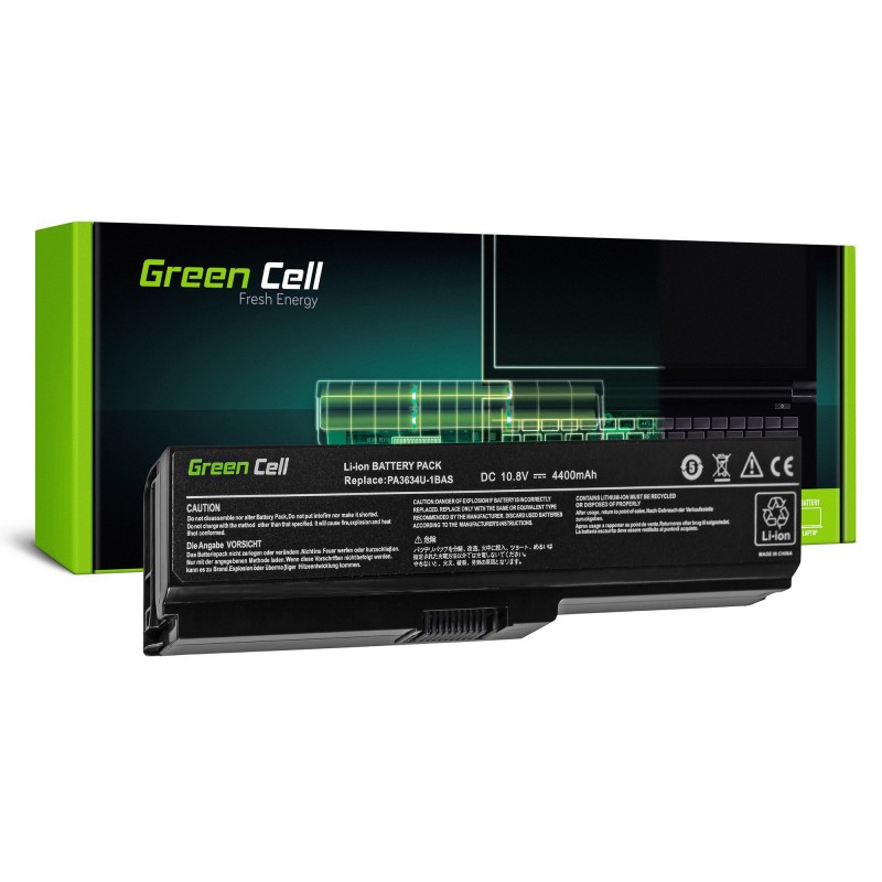 Green Cell Bateria do Toshiba Satellite C650 C650D C660 C660D L650D L655 L750 PA3817U-1BRS / 11,1V 4400mAh