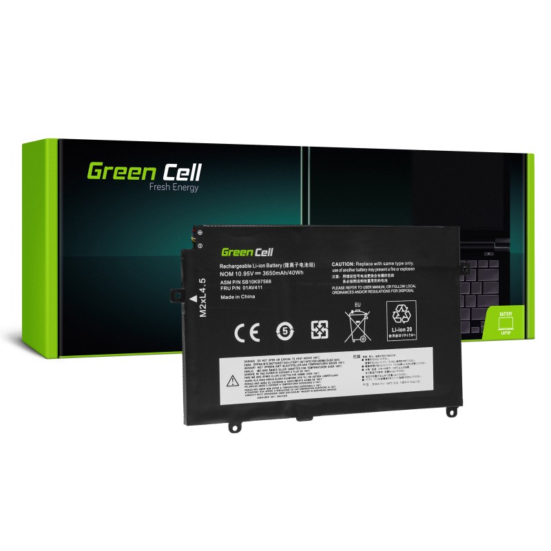 Bateria Green Cell 01AV411 01AV412 01AV413 do Lenovo ThinkPad E470 E475