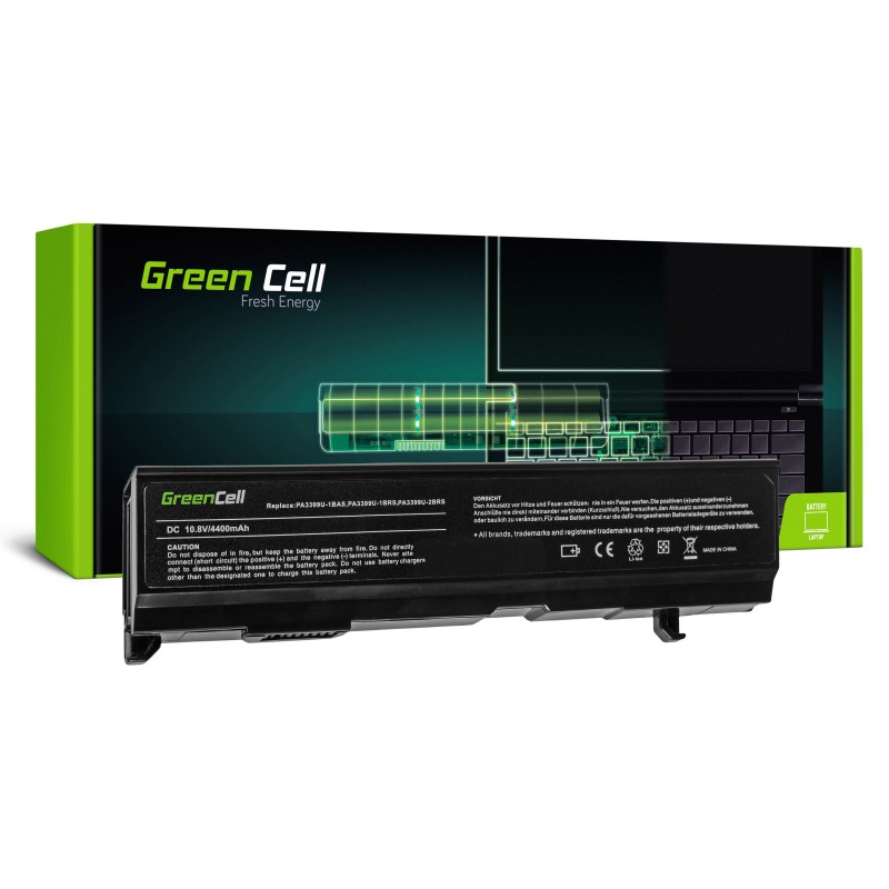Green Cell Bateria do Toshiba Satellite A80 A100 A105 M40 M50 Tecra A3 A6 / 11,1V 4400mAh