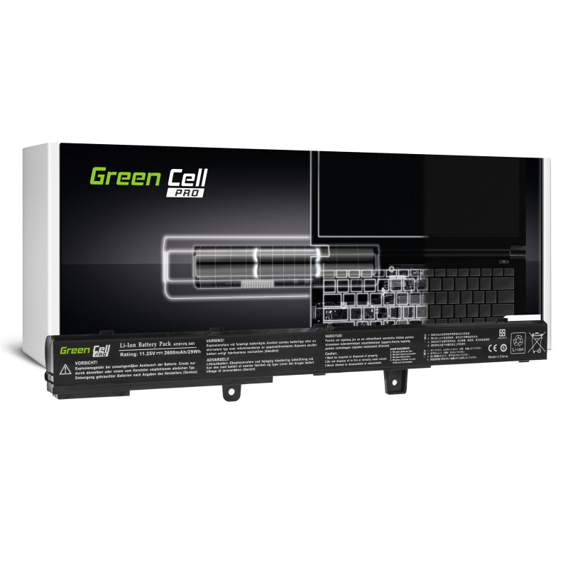 Bateria Green Cell PRO A31N1319 do Asus X551 X551C X551CA X551M X551MA X551MAV F551 F551C F551M R512C R512CA R553L