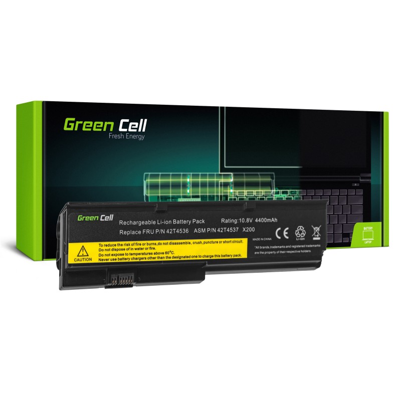 Green Cell Bateria do Lenovo ThinkPad X200 X201 X200s X201i / 11,1V 4400mAh