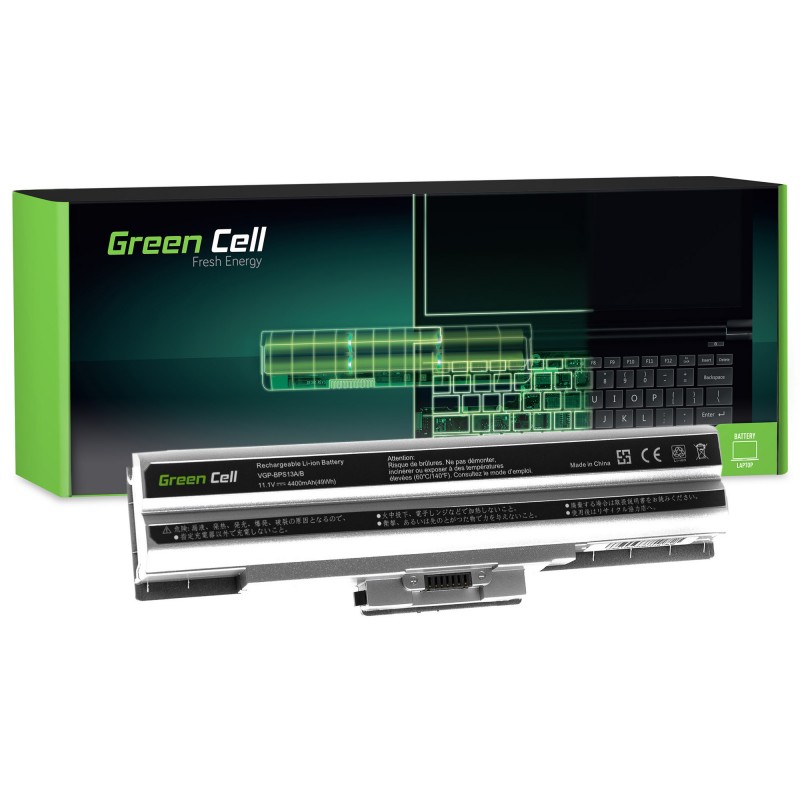 Green Cell Bateria do Sony Vaio VGP-BPS13 VGP-BPS21 (silver) / 11,1V 4400mAh