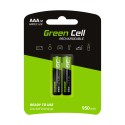 Green Cell Baterie Akumulatorki Paluszki 2x AAA HR03 950mAh