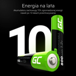 Green Cell 2x Akumulator AAA HR03 950mAh