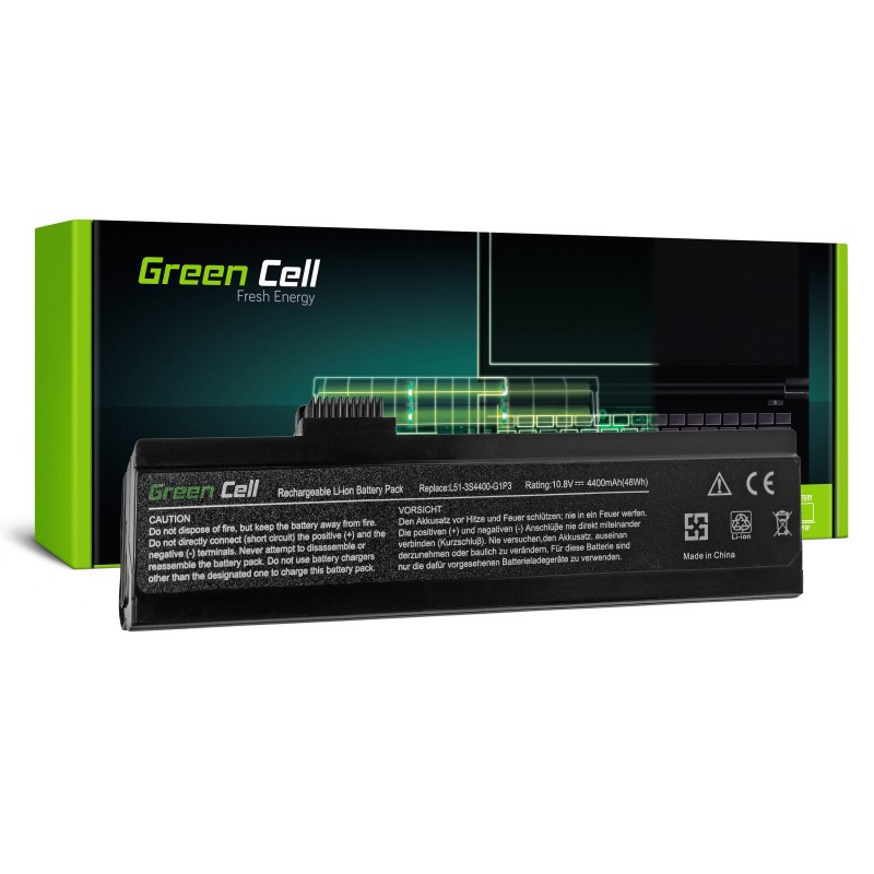 Green Cell Bateria do Fujitsu-Siemens Maxdata Eco 4511 4511IW / 11,1V 4400mAh