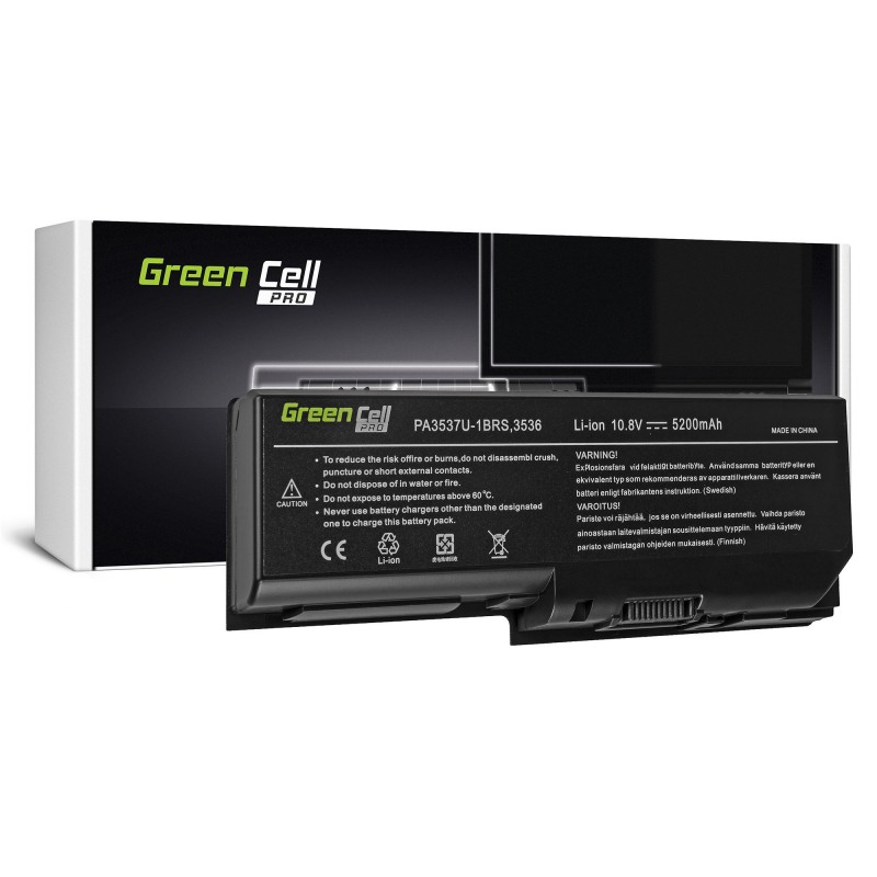 Green Cell PRO Bateria do Toshiba Satellite L350 P200 PA3536U-1BRS / 11,1V 5200mAh
