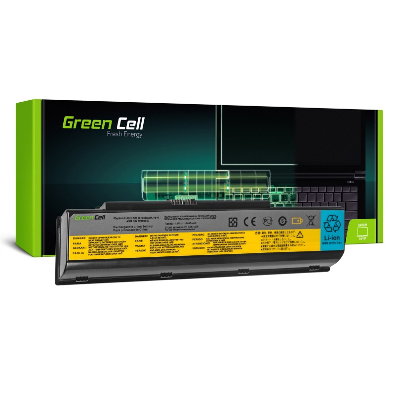 Green Cell Bateria do Lenovo IdeaPad Y510 Y530 Y710 Y730 / 11,1V 4400mAh