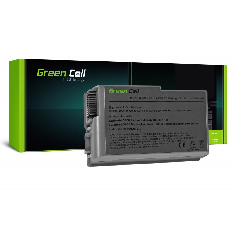 Green Cell Bateria do Dell Latitude D500 D505 D510 D520 D530 D600 D610 / 11,1V 4400mAh