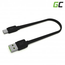 Kabel Przewód GCmatte USB-C Płaski 25 cm z obsługą szybkiego ładowania