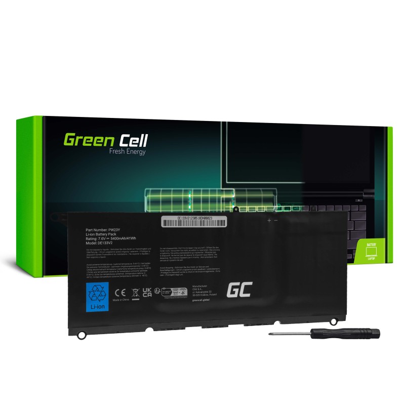 Bateria Green Cell PW23Y do Dell XPS 13 9360