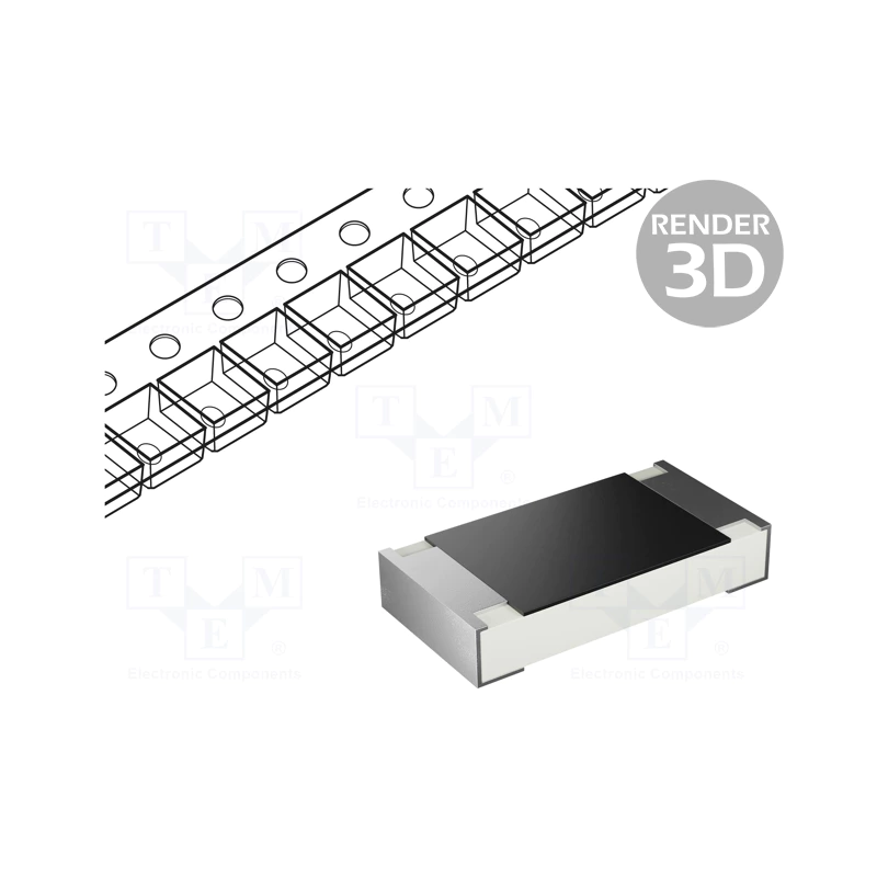 Rezystor thick film pomiarowy SMD 1206 50mΩ 0,5W ±1%
