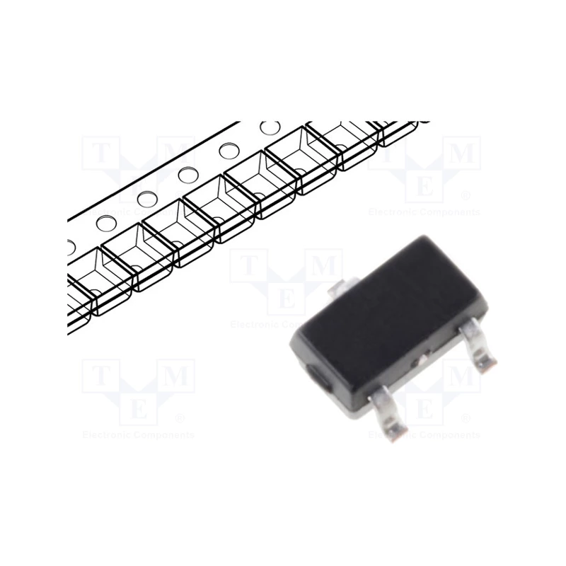 Tranzystor: P-MOSFET unipolarny -20V -2A 400mW SOT23,TO236AB