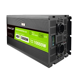 Przetwornica napięcia Green Cell PowerInverter LCD 48 V 5000W/10000W Przetwornica samochodowa z wyświetlaczem - czysty sinus
