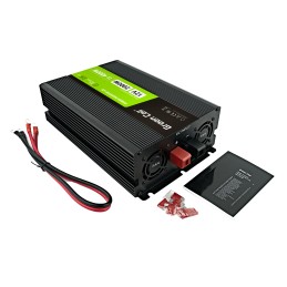 Przetwornica napięcia Green Cell PowerInverter LCD 12 V 2000W/40000W Przetwornica samochodowa z wyświetlaczem - czysty sinus
