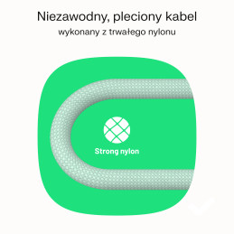 Kabel USB-C 0,3m 100W Greencell PowerStream Szybkie Ładowanie PD Snow White