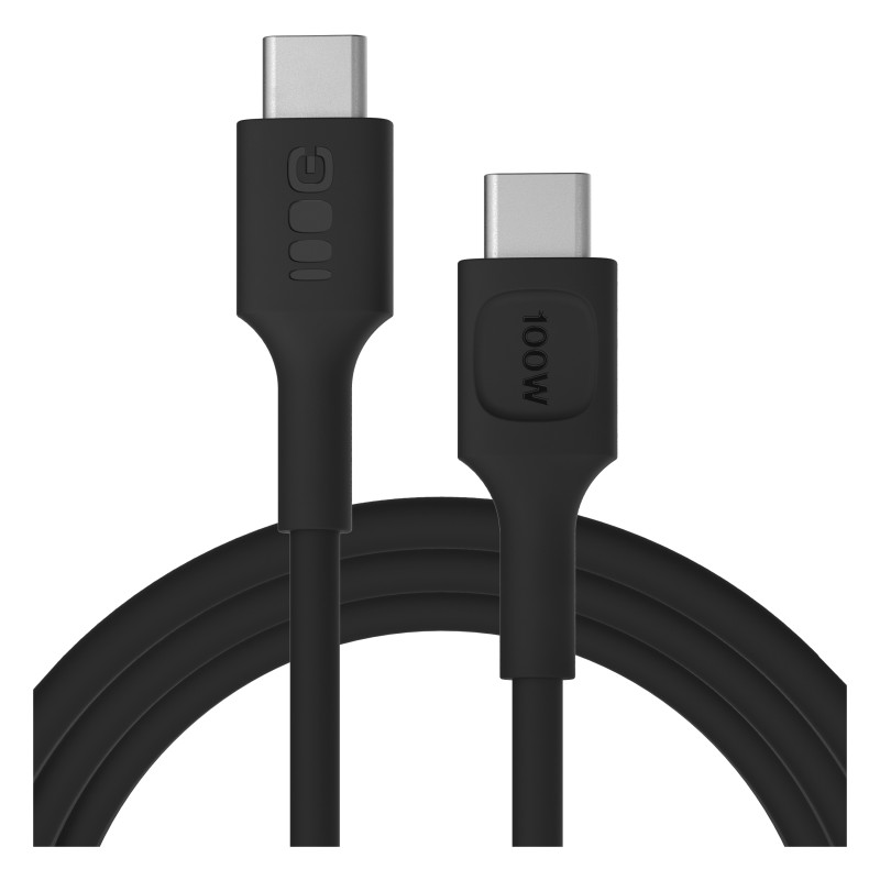 Kabel USB-C 2m 100W Greencell PowerFlex Szybkie Ładowanie PD Panther Black