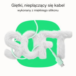 Kabel USB-C 2m 100W Greencell PowerFlex Szybkie Ładowanie PD Snow White