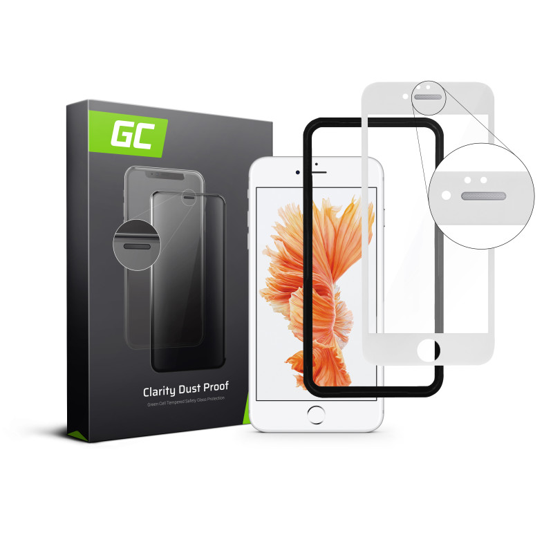 Szkło hartowane Dust Proof GC Clarity do telefonu Apple iPhone 7 Plus 8 Plus - Biały