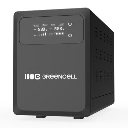 Greencell Zasilacz Awaryjny Avr Ups 800Va 500W Powercore 12 Vdc Z Wyświetlaczem Lcd
