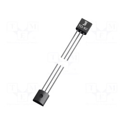 Tranzystor NPN bipolarny 45V 0,8A 625mW TO92