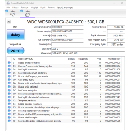 HDD WD Blue SATA 500 GB Używany