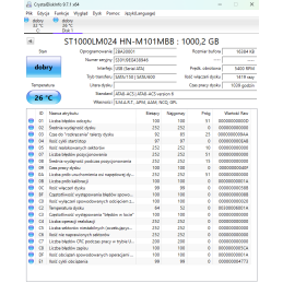 HDD Seagate SATA 1 TB Używany
