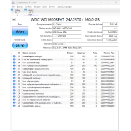 HDD WD Scorpio Blue SATA 160 GB Używany