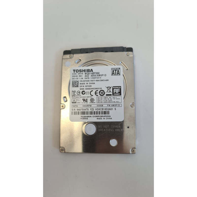 HDD Toshiba SATA 500 GB Używany