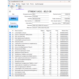 HDD Seagate SATA 80 GB Używany