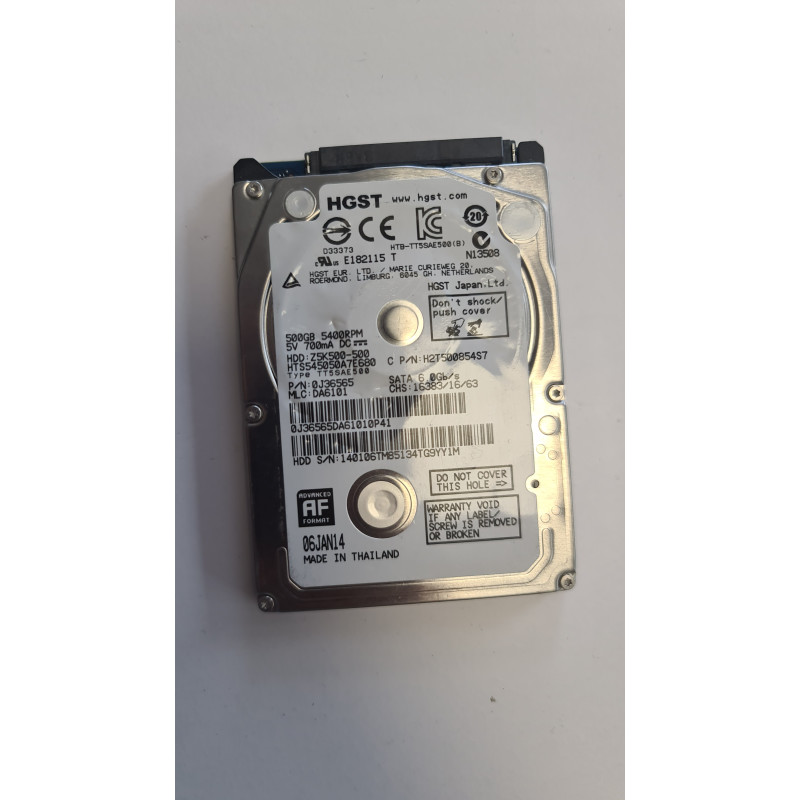 HDD Hitachi SATA 500 GB Używany