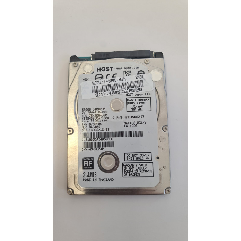 HDD Hitachi SATA 500 GB Używany