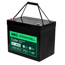 Greencell Agm Vrla 12V 80Ah Bezobsługowy Akumulator Do Ups, Wag, Kampera (260X168X216Mm)