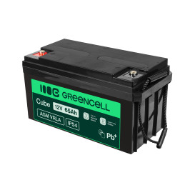 Green Cell Agm Vrla 12V 65Ah Bezobsługowy Akumulator Do Kamper, Systemów Fotowoltaicznych, Łodzi