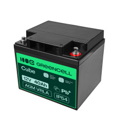 Green Cell Agm Vrla 12V 40Ah Bezobsługowy Akumulator Do Kosiarki, Skutera, Łodzi, Wózka Inwalidzkiego