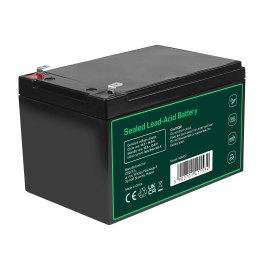 Green Cell Agm Vrla 12V 12Ah Bezobsługowy Akumulator Do Systemu Alarmowego, Kasy Fiskalnej, Zabawki