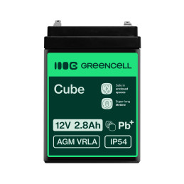 Green Cell Agm Vrla 12V 2.8Ah Bezobsługowy Akumulator Do Systemu Alarmowego, Kasy Fiskalnej, Zabawki