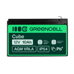 Green Cell Agm Vrla 12V 10Ah Bezobsługowy Akumulator Do Ups