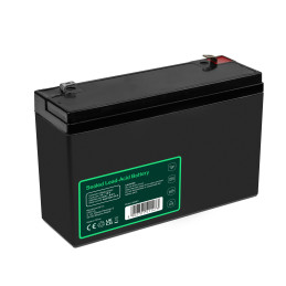 Green Cell Agm Vrla 6V 12Ah Bezobsługowy Akumulator Do Systemu Alarmowego, Kasy Fiskalnej, Zabawki