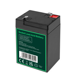 Green Cell Agm Vrla 6V 4Ah Bezobsługowy Akumulator Do Systemu Alarmowego, Kasy Fiskalnej, Zabawki