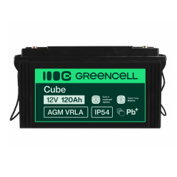 Green Cell Agm Vrla 12V 120Ah Bezobsługowy Akumulator Do Kamper, Systemów Fotowoltaicznych, Łodzi