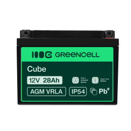 Green Cell Agm Vrla 12V 26Ah Bezobsługowy Akumulator Do Kosiarki, Skutera, Łodzi, Wózka Inwalidzkiego