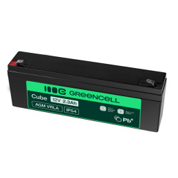 Green Cell Agm Vrla 12V 2.3Ah Bezobsługowy Akumulator Do Systemu Alarmowego, Kasy Fiskalnej, Zabawki