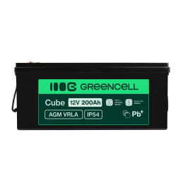 Green Cell Agm Vrla 12V 200Ah Bezobsługowy Akumulator Do Kamper, Systemów Fotowoltaicznych, Łodzi