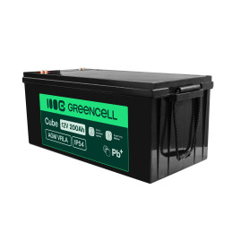 Green Cell Agm Vrla 12V 200Ah Bezobsługowy Akumulator Do Kamper, Systemów Fotowoltaicznych, Łodzi