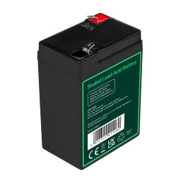 Green Cell Agm Vrla 6V 4.5Ah Bezobsługowy Akumulator Do Systemu Alarmowego, Kasy Fiskalnej, Zabawki