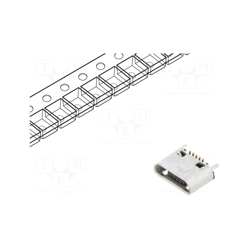 Złącze USB B micro USB3160-30-0120-0-C