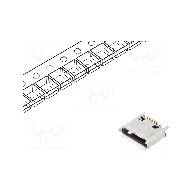 Złącze USB B micro USB3160-30-0120-1-C